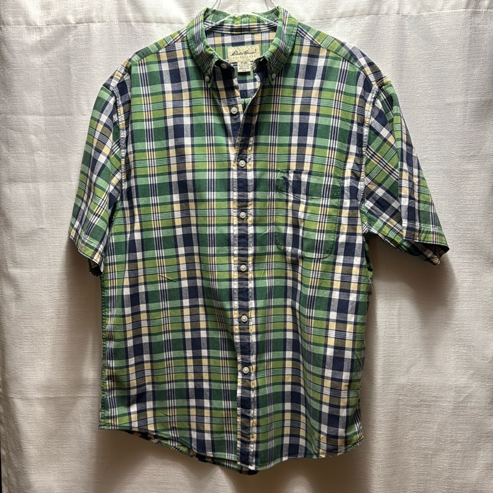 Eddie Bauer Multicolor Plaid Button Down Shirt